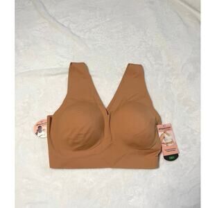 NWT Shapermint Essentials Everyday Empower
V-Neck Bralette Tan Bronze Large